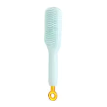 MOROVIK Self-Cleaning Anti-Static Massage Comb, Self Cleaning Hair Brush